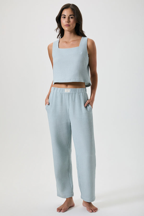 %100 pamuk waffle pijama takımı